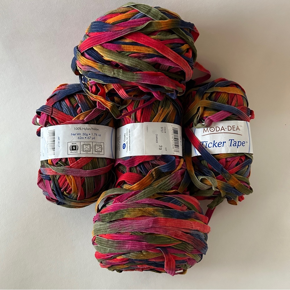 MODA DEA - 5 Balls - Ticker Tape - hand knitting yarn